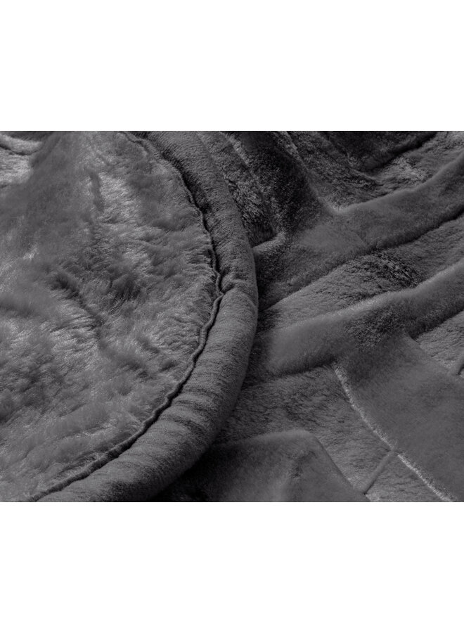 Sleeptime Deken Embossed Zeta Antraciet - Polyester