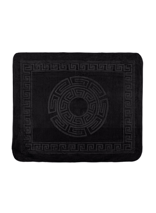 Sleeptime Deken Embossed Zeta Zwart - Polyester