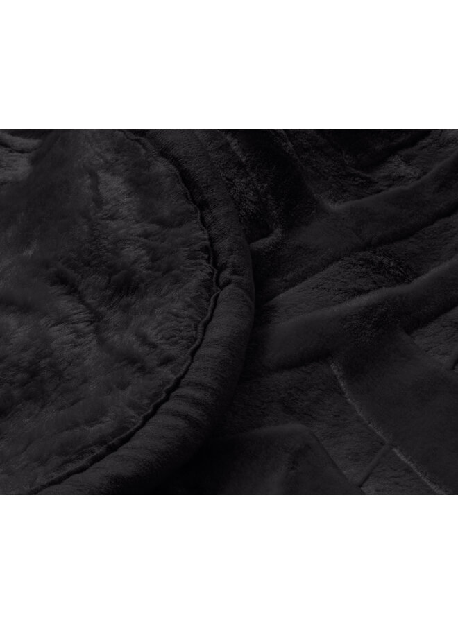 Sleeptime Deken Embossed Zeta Zwart - Polyester