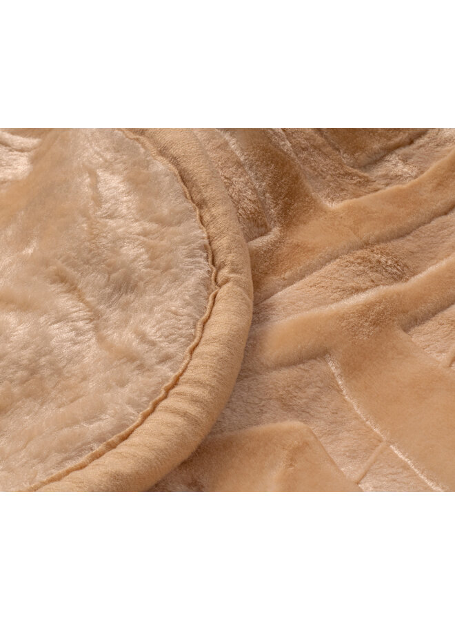 Sleeptime Deken Embossed Zeta Creme - Polyester