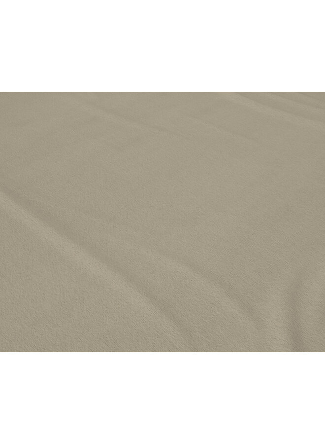 Sleeptime Hoeslaken Flanel Basic - Taupe