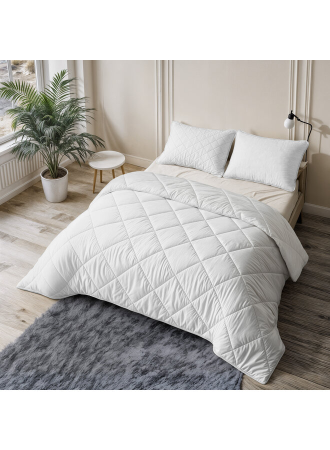 Sleeptime Lazy Dekbed Uni Beige - Met Kussenslopen - Microvezel