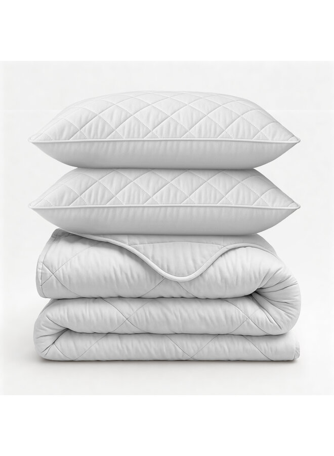 Sleeptime Lazy Dekbed Uni Beige - Met Kussenslopen - Microvezel