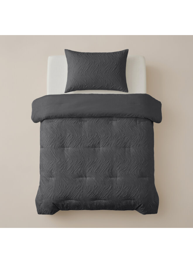 Sleeptime Lazy Dekbed Salva Grijs - Met Kussenslopen - Microvezel