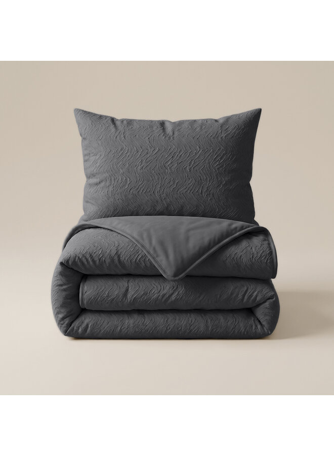 Sleeptime Lazy Dekbed Salva Grijs - Met Kussenslopen - Microvezel