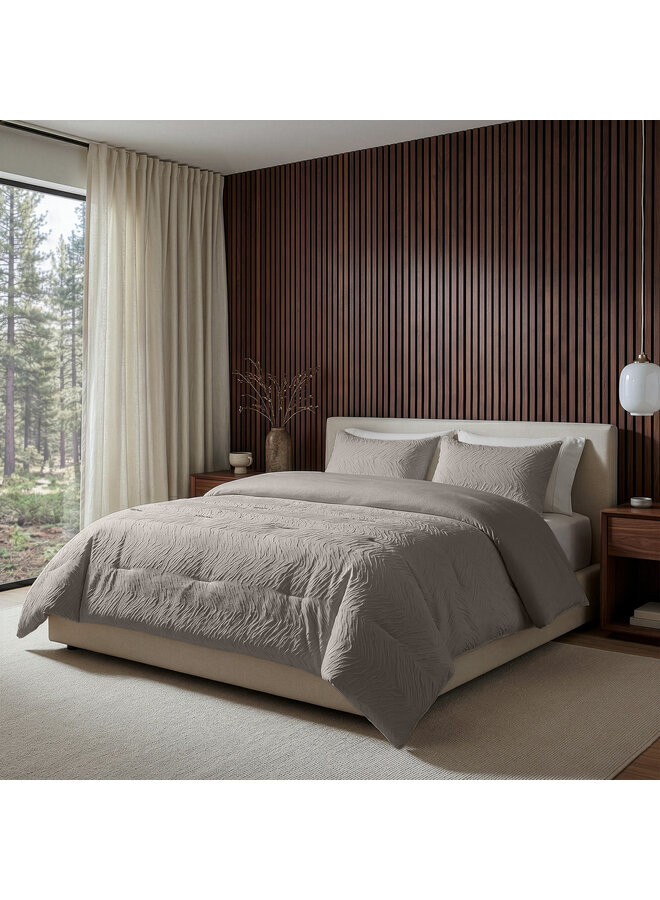 Sleeptime Lazy Dekbed Salva Taupe - Met Kussenslopen - Microvezel