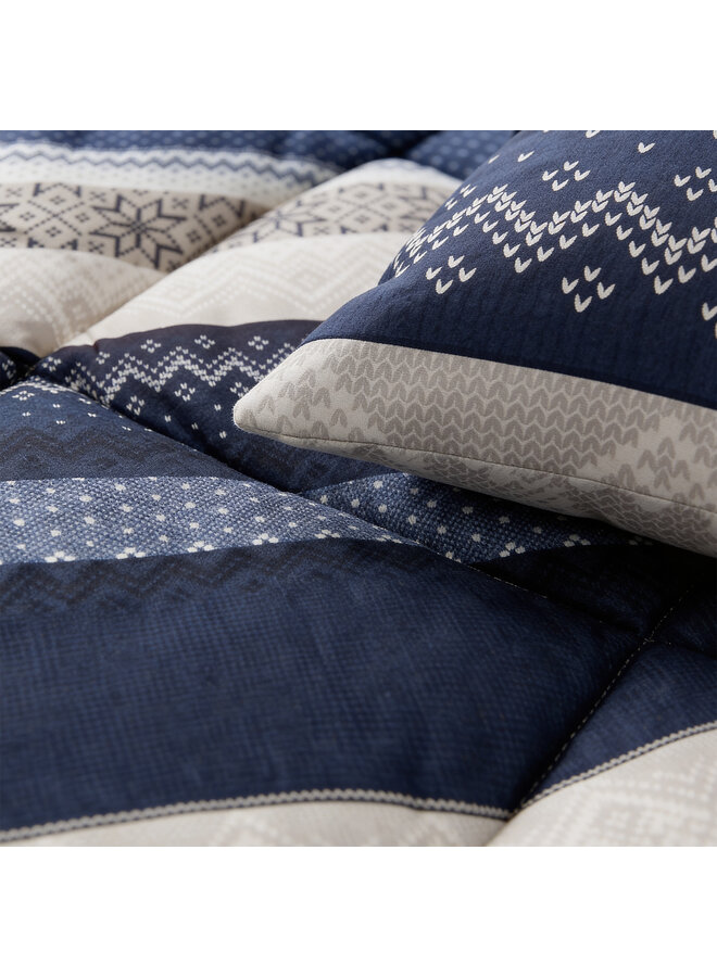 Sleeptime Lazy Dekbed Elisbeth Navy - Met Kussenslopen - Microvezel