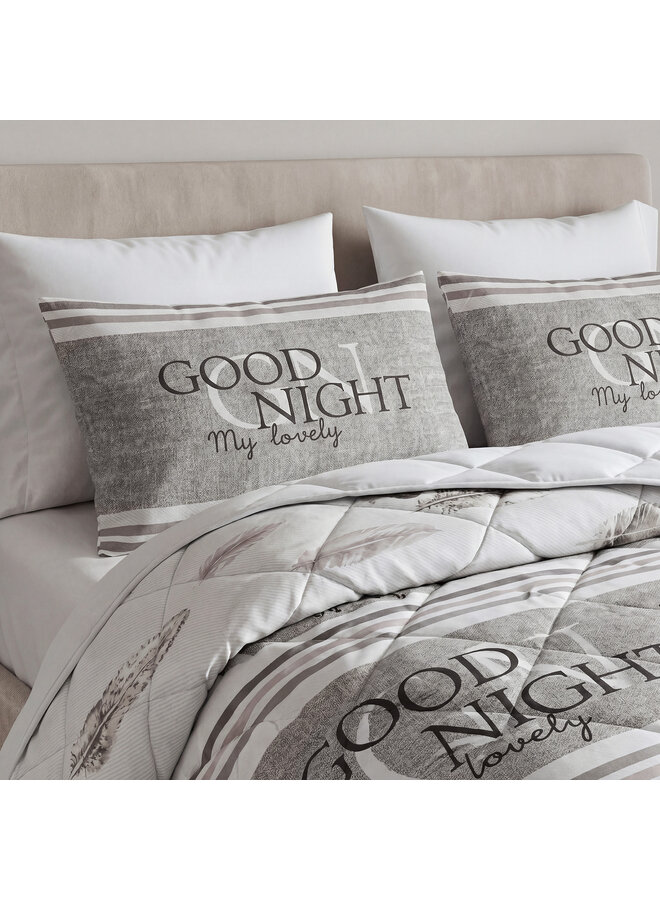 Sleeptime Lazy Dekbed Good Night Zand - Met Kussenslopen - Microvezel