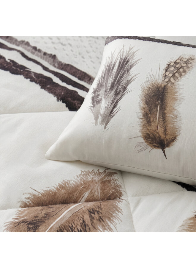 Sleeptime Lazy Dekbed Feathers 3 Zand - Met Kussenslopen - Microvezel