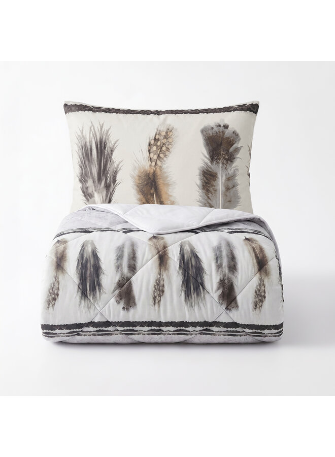 Sleeptime Lazy Dekbed Feathers 3 Zand - Met Kussenslopen - Microvezel
