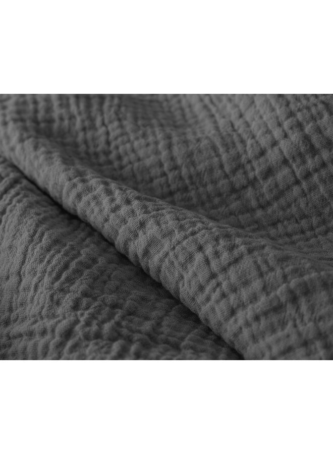 Sleeptime Lazy Dekbed Antraciet - Met Kussenslopen - Moussline Katoen