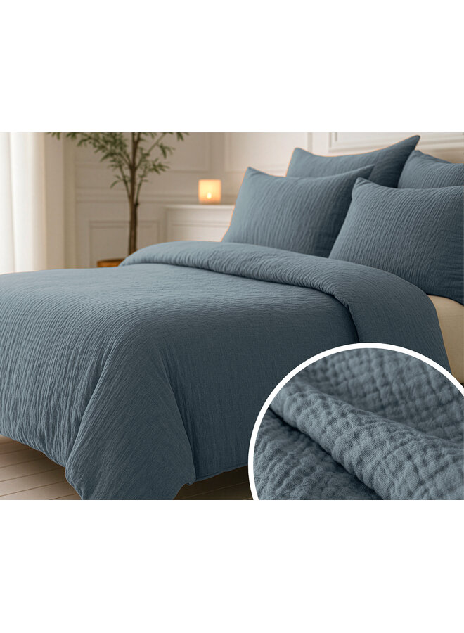 Sleeptime Lazy Dekbed Groen - Met Kussenslopen - Moussline Katoen