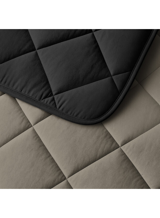 Sleeptime Lazy Dekbed Taupe/Zwart - Met Kussenslopen - Microvezel