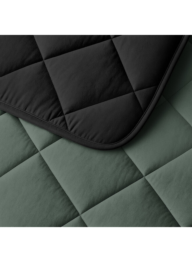 Sleeptime Lazy Dekbed Groen/Zwart - Met Kussenslopen - Microvezel