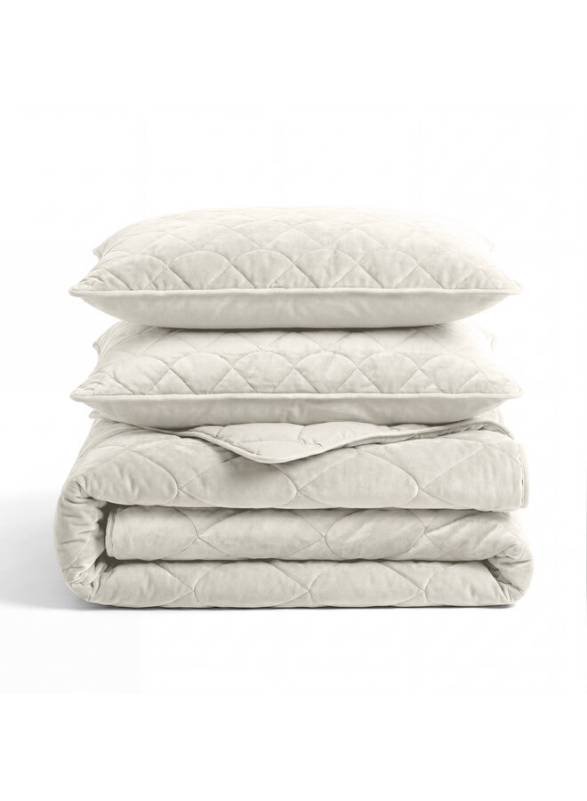 Sleeptime Lazy Dekbed Beige - Met Kussenslopen - Velvet