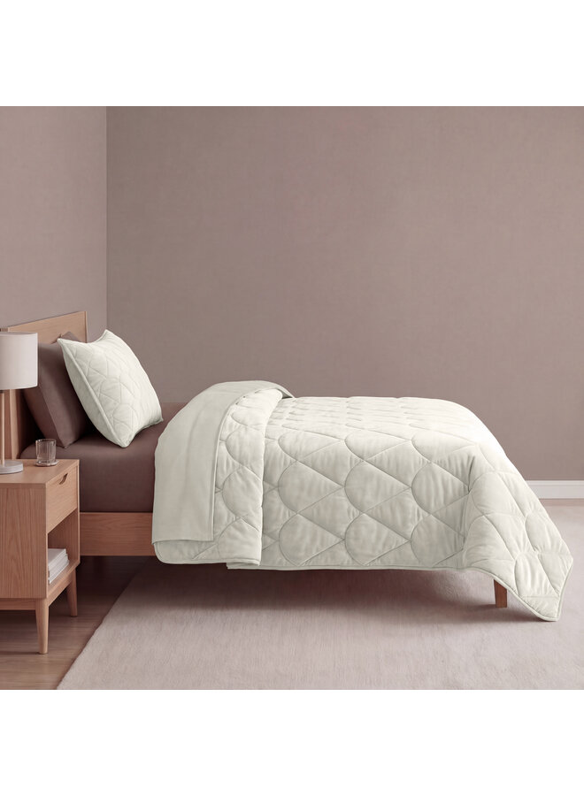 Sleeptime Lazy Dekbed Beige - Met Kussenslopen - Velvet