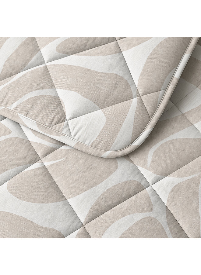 Sleeptime Lazy Dekbed Kello Taupe/Zand - Met Kussenslopen - Microvezel