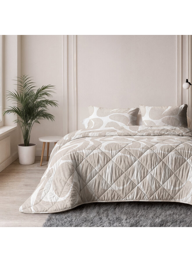 Sleeptime Lazy Dekbed Kello Taupe/Zand - Met Kussenslopen - Microvezel