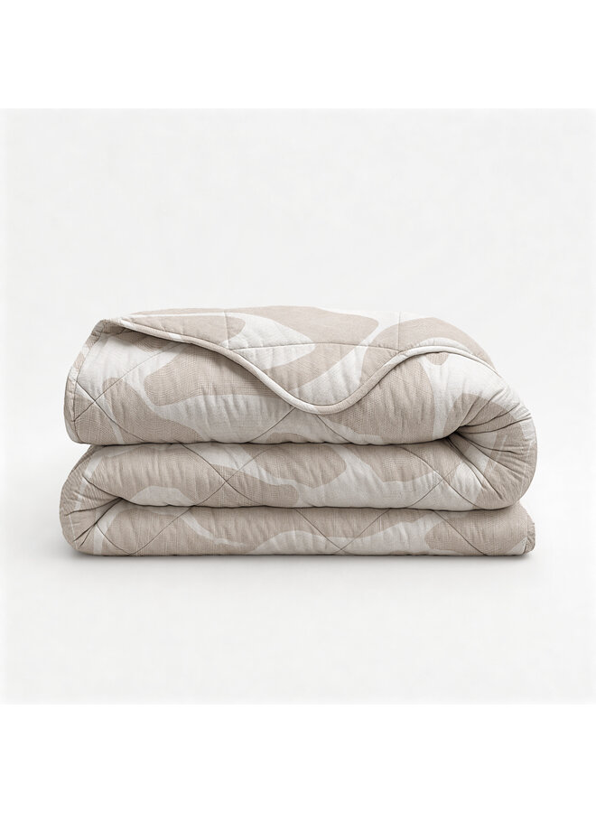 Sleeptime Lazy Dekbed Kello Taupe/Zand - Met Kussenslopen - Microvezel