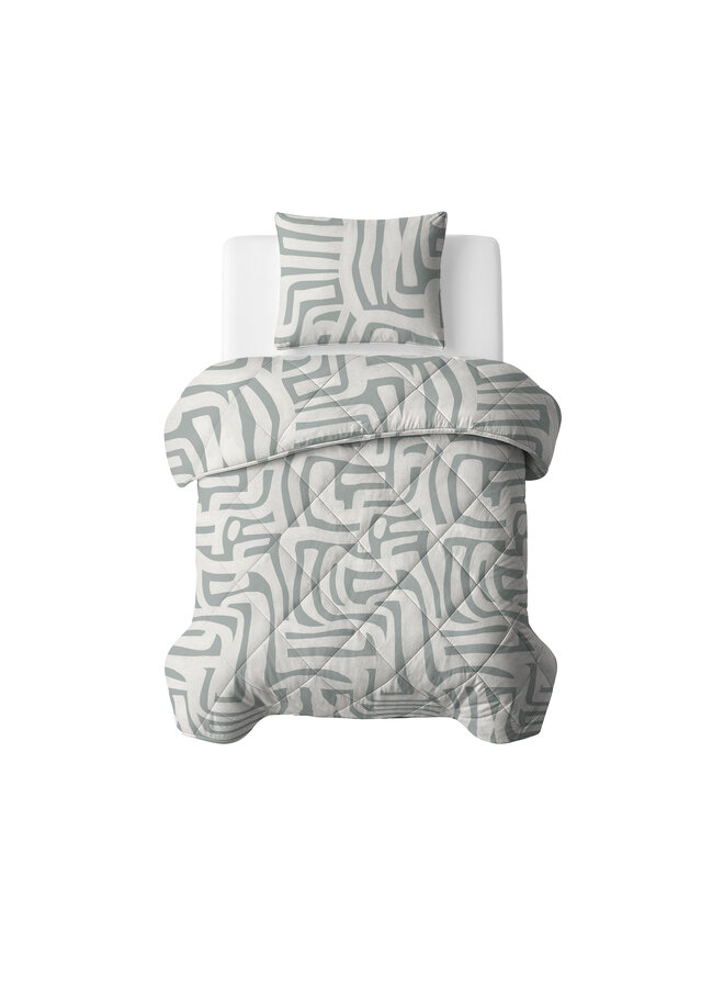 Sleeptime Lazy Dekbed Eran Groen - Met Kussenslopen - Microvezel