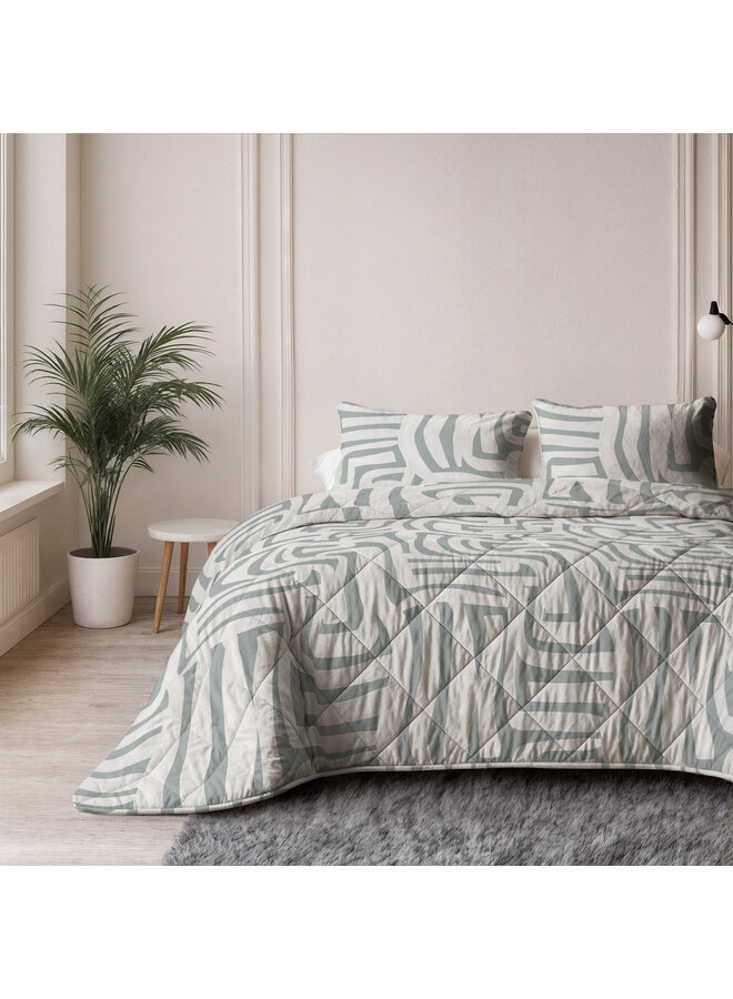 Sleeptime Lazy Dekbed Eran Groen - Met Kussenslopen - Microvezel