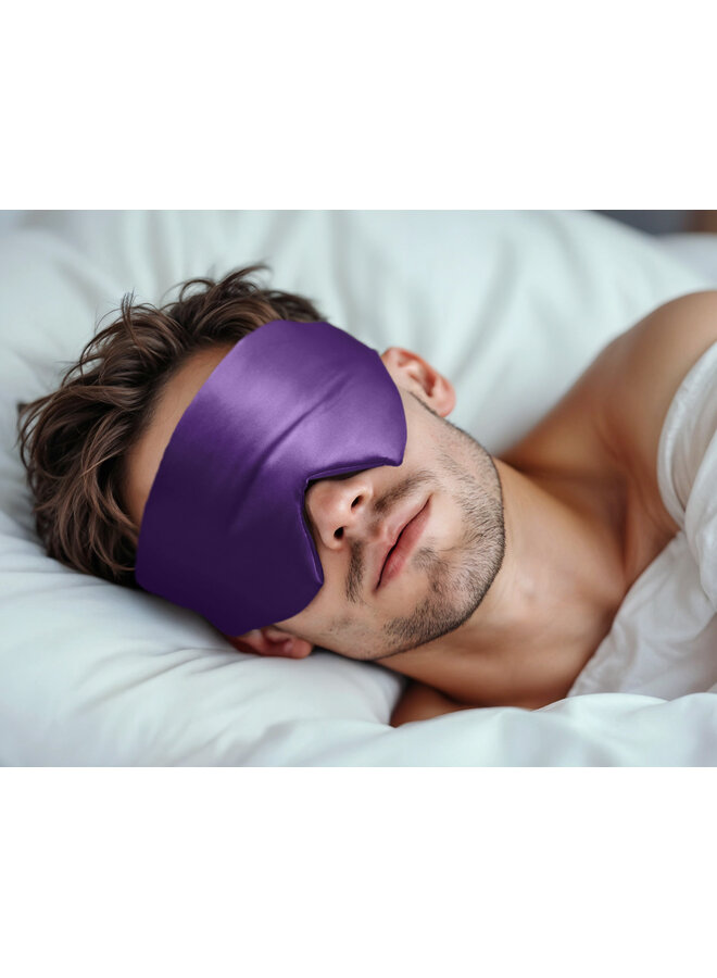 Purple Pillo Deepsleep Mask Paars -Moerbeizijde