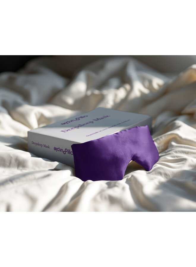 Purple Pillo Deepsleep Mask Paars -Moerbeizijde