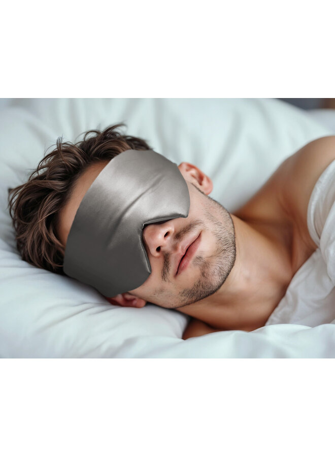 Purple Pillo Deepsleep Mask Antraciet - Moerbeizijde