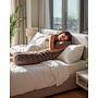Sleeptime Bodypillow Pompom Taupe - Fur