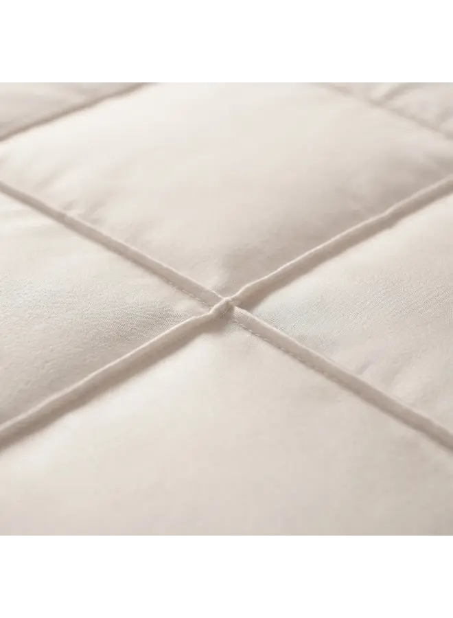 Sleeptime Dekbedovertrek Check Pintuck Beige - Microvezel