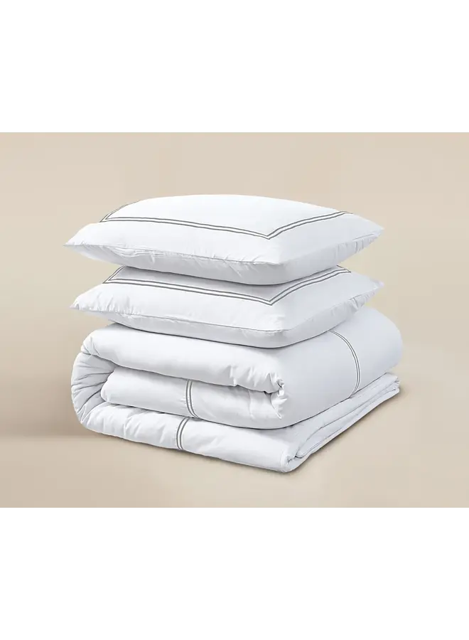 Primaviera Deluxe Dekbedovertrek Brata Wit - Percale Katoen