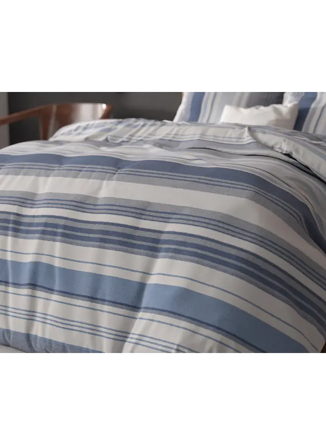 Sleeptime Dekbedovertrek Stripy Blauw - Blendend Katoen
