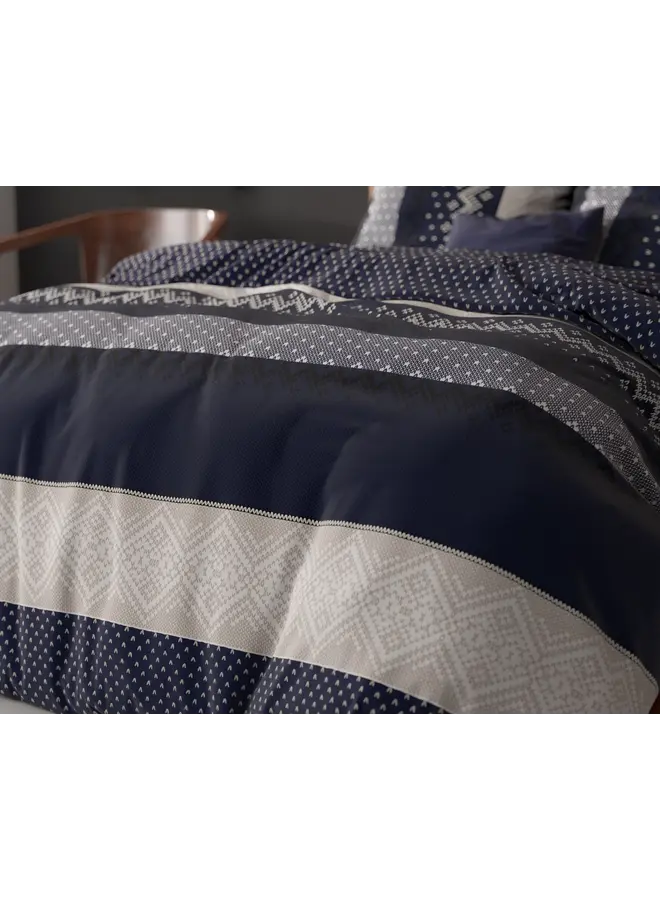 Sleeptime Dekbedovertrek Elisabeth Navy - Blendend Katoen