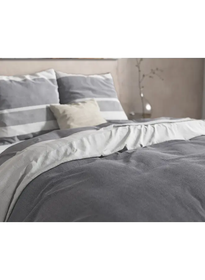 Dreamhouse Dekbedovertrek Skylar Antraciet - Flanel