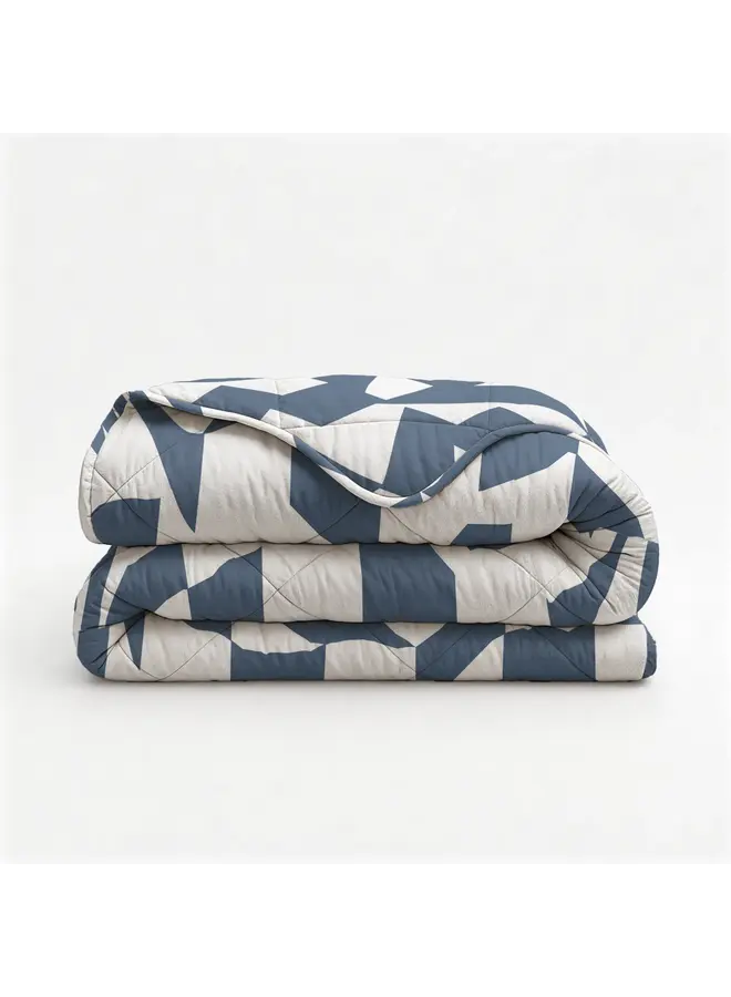 Sleeptime Lazy Dekbed Mado Blauw - Met Kussenslopen - Microvezel
