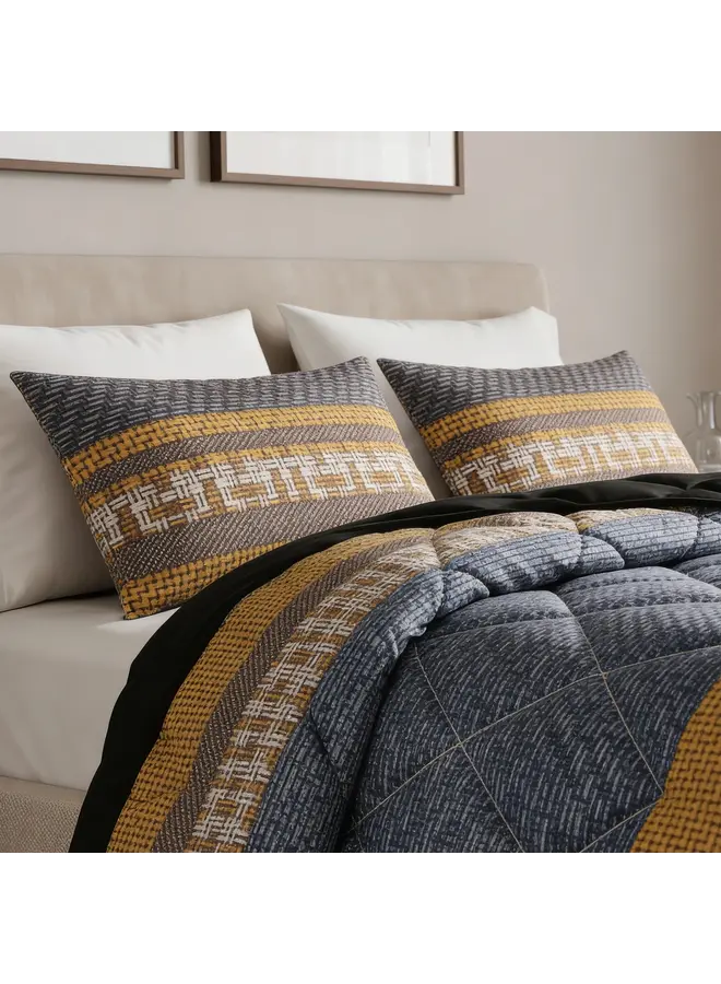 Sleeptime Lazy Dekbed Altor Antraciet - Met Kussenslopen - Microvezel