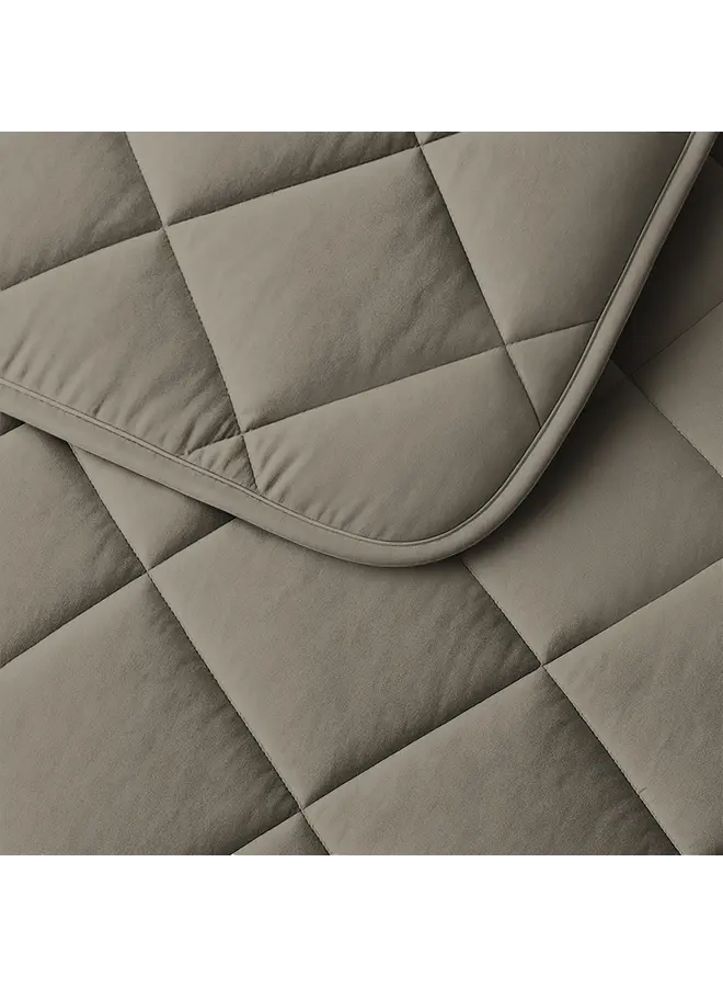Sleeptime Lazy Dekbed  Uni Taupe - Met Kussenslopen - Microvezel