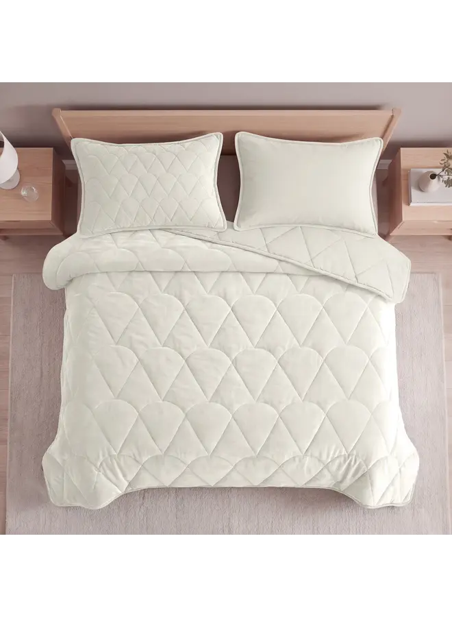 Sleeptime Lazy Dekbed Beige - Met Kussenslopen - Velvet