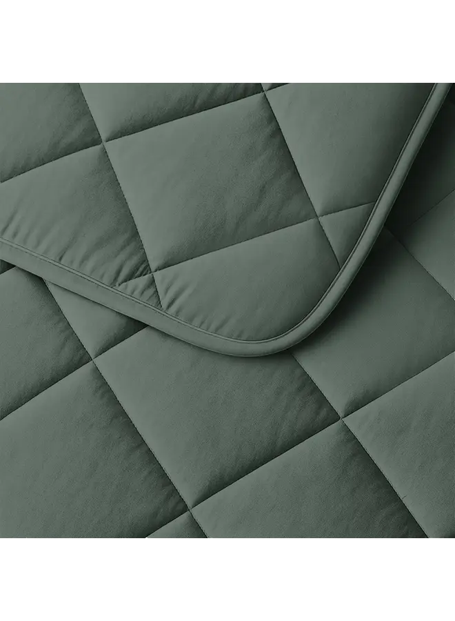 Sleeptime Lazy Dekbed Uni Groen - Met Kussenslopen - Microvezel