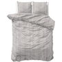 Sleeptime Dekbedovertrek Pinstripe Taupe - Katoen