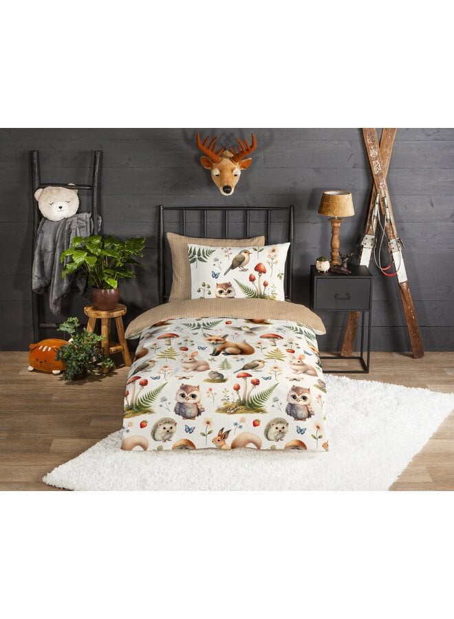 Good Morning Dekbedovertrek Kids Moss Multi - Flanel