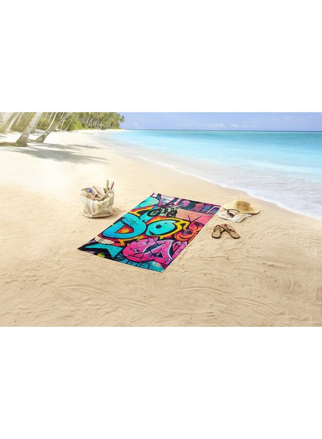 Good Morning Strandlaken Kids Charlie Multi - 75 x 150 - Velours