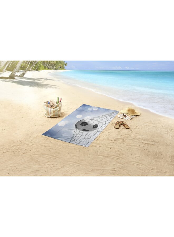 Good Morning Strandlaken Kids Tijmen Blauw - 75 x 150 - Velours