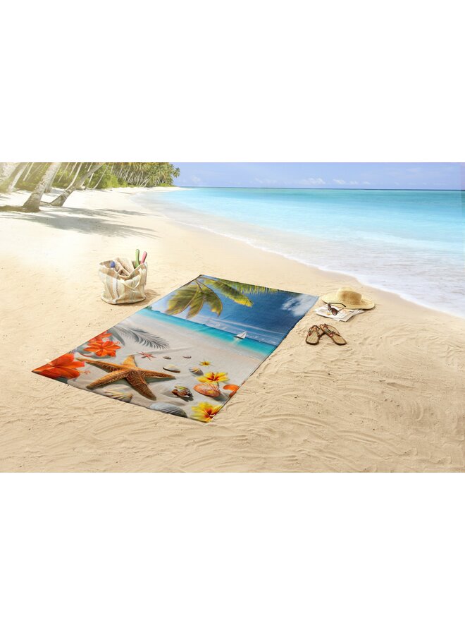 Good Morning Strandlaken Havana Multi - 100 x 180 - Velours