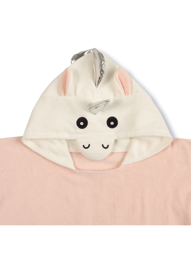 Good Morning Strandponcho Kids Lola Roze - 60 x 140 - Badstof