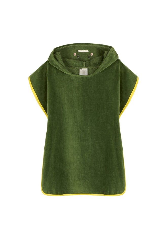 Good Morning Strandponcho Kids Joep Groen - 60 x 140 - Badstof