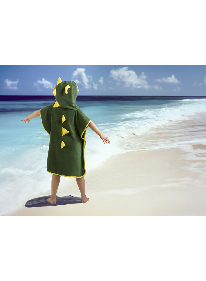 Good Morning Strandponcho Kids Joep Groen - 60 x 140 - Badstof