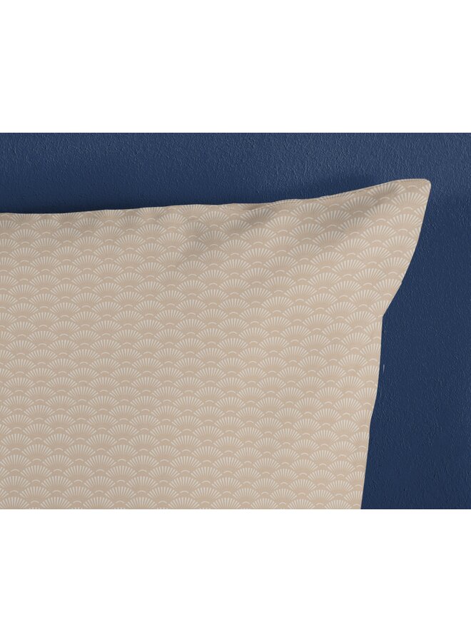 HIP Sierkussenhoes Nishell Blauw - Set Van 2 - 40 x 80 - Katoensatijn