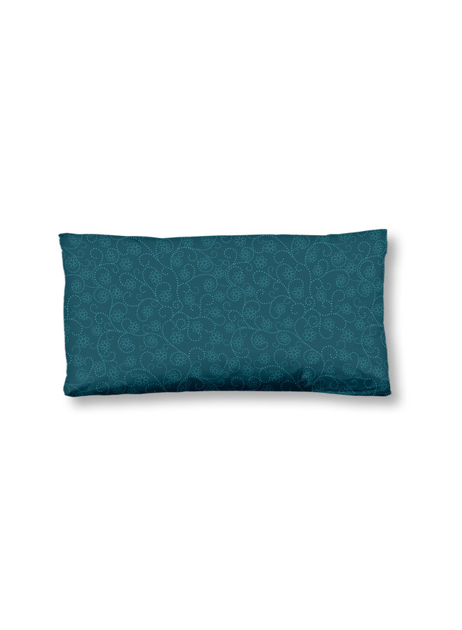 HIP Sierkussenhoes Zarha Petrol - Set Van 2 - 40 x 80 - Katoensatijn