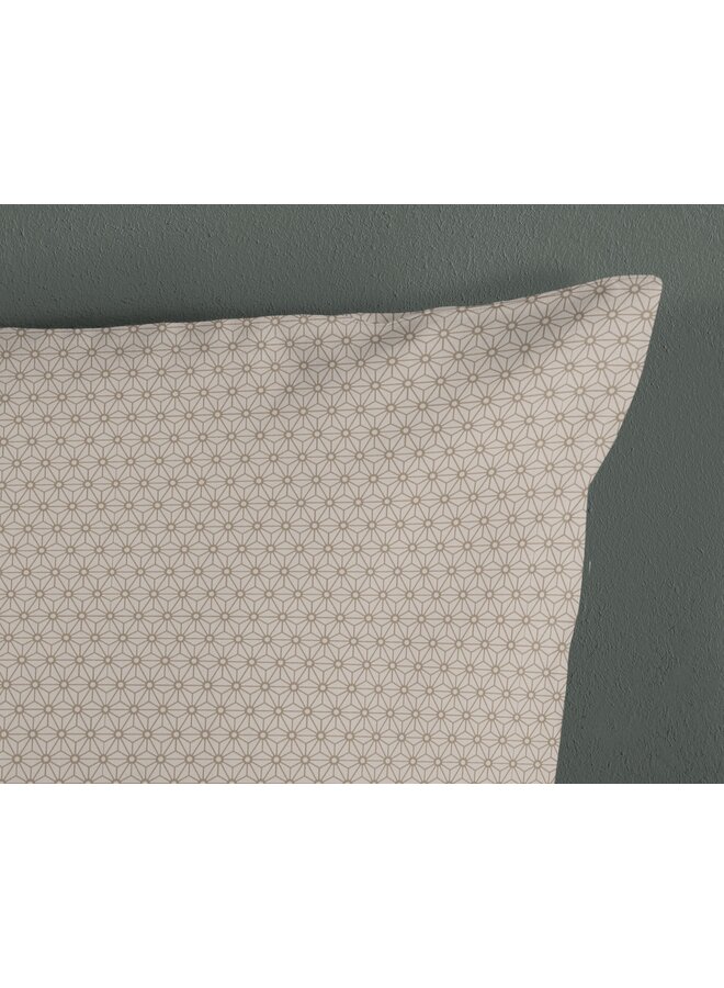 HIP Sierkussenhoes Alurne Zand - Set Van 2 - 40 x 80 - Katoensatijn